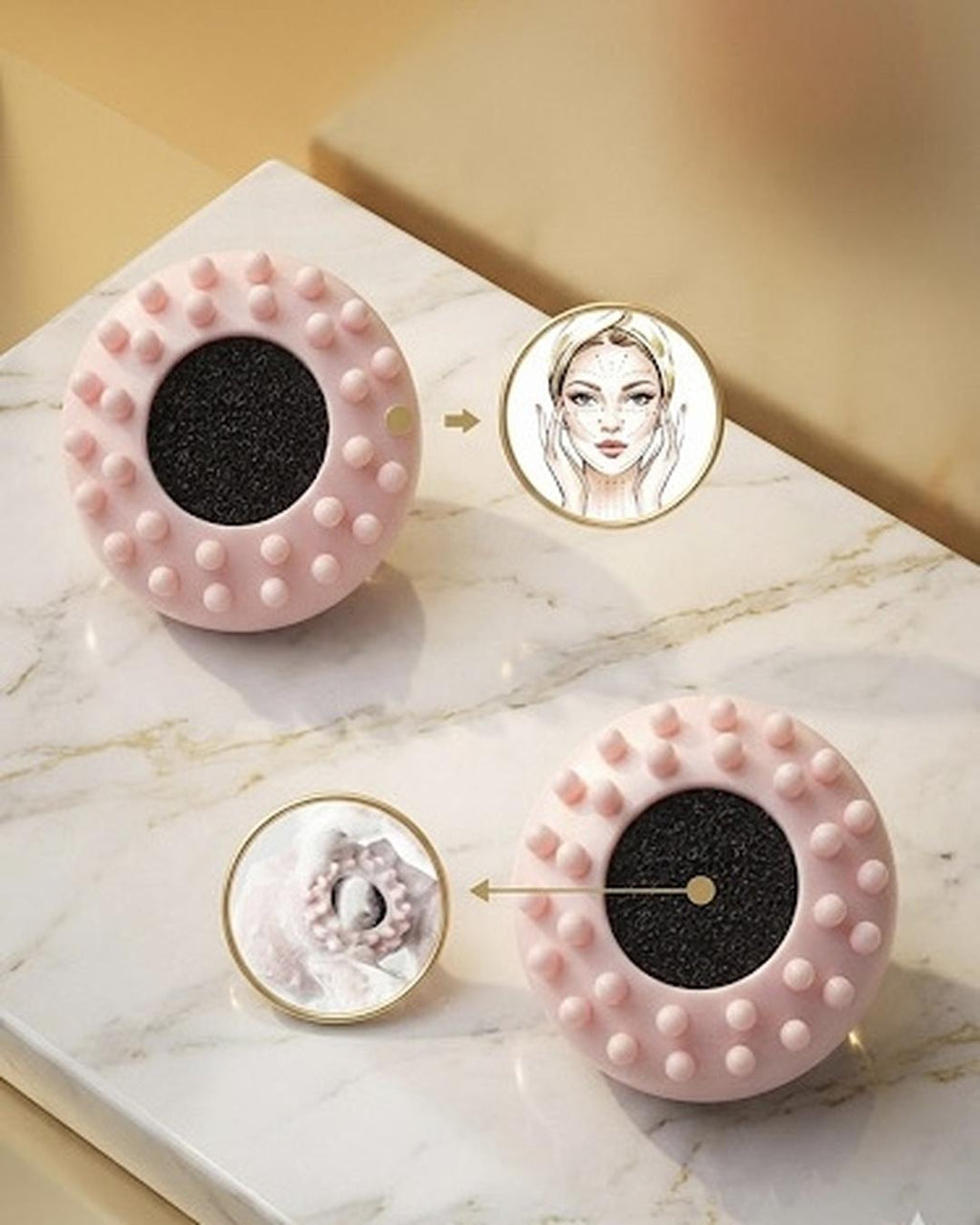 Luxury Soft-Touch OctoGlow™ Facial Cleansing & Massage Brush